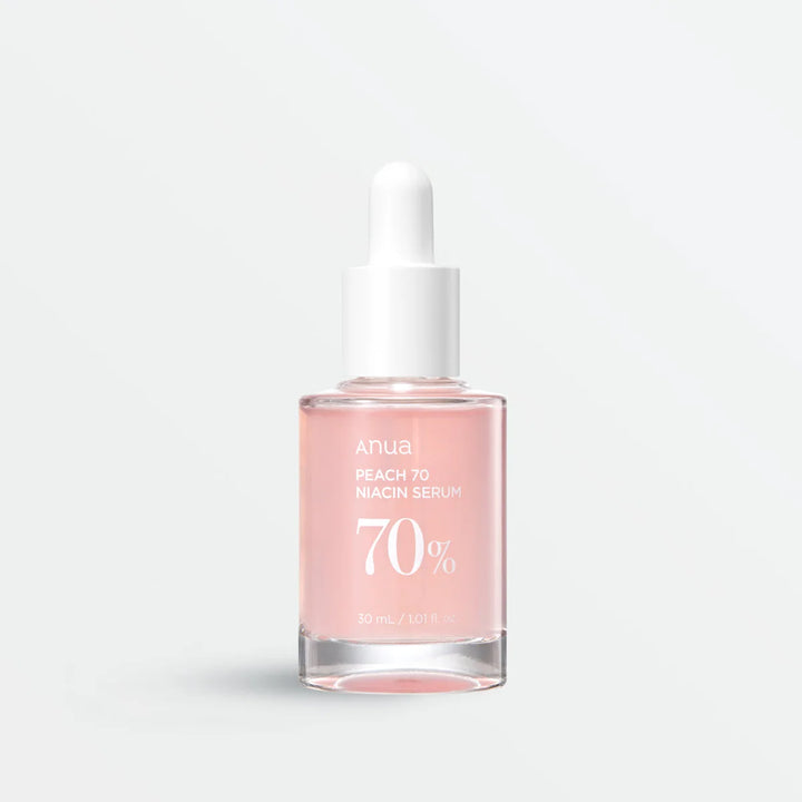 Anua Peach 70% Niacin Serum | Korean brightening serum with niacinamide and peach extract | Buy online in Dubai at Mirae Beauty Hub UAE. Bottle