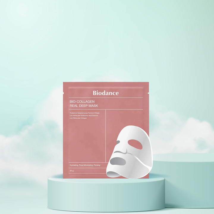 Biodance Bio-Collagen Real Deep Mask – Korean Skincare Sheet Mask with Bio-Collagen and Hyaluronic Acid for Hydration and Firming. 1pc