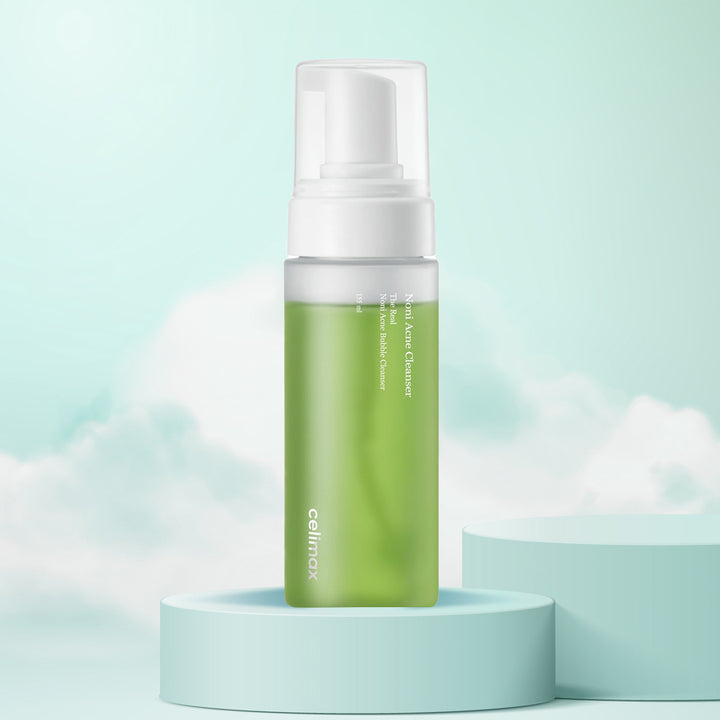 Celimax The Real Noni Acne Bubble Cleanser – Korean foaming cleanser for acne-prone skin with salicylic acid and noni extract. Front