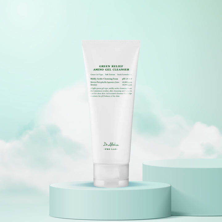 Dr. Althea Green Relief Amino Gel Cleanser – Korean skincare cleanser with amino acids, Centella, and Tea Tree for sensitive and acne-prone skin. front