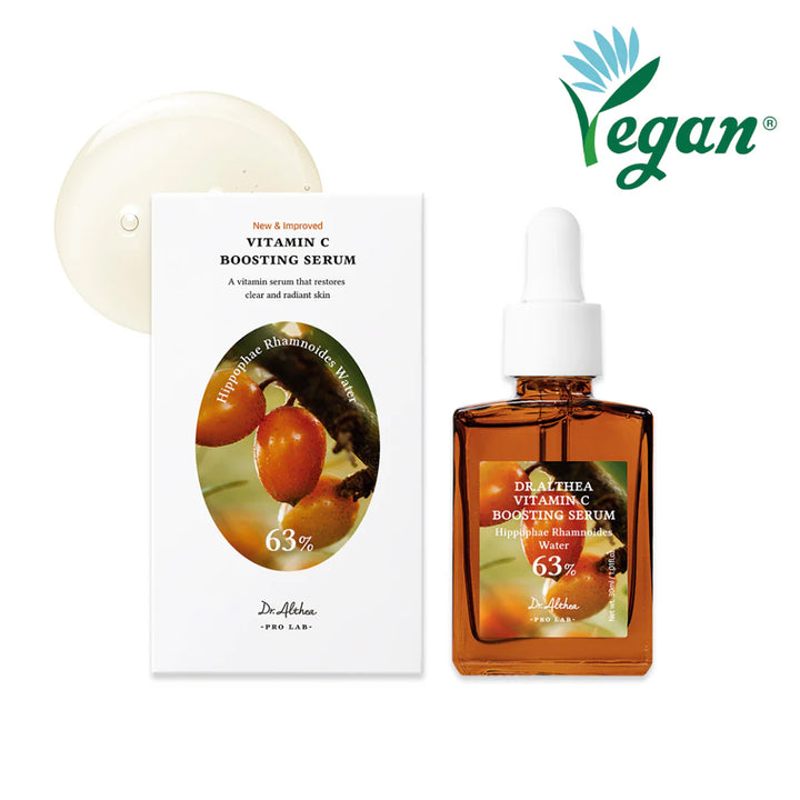 Dr. Althea Vitamin C Boosting Serum – Gentle Korean skincare serum with Vitamin C for brightening and even skin tone. Vegan