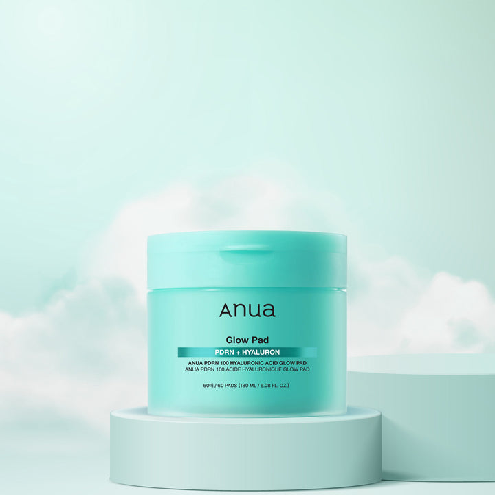 Anua PDRN 100 Hyaluronic Acid Glow Pad - Korean glow toner pads with Salmon DNA & Hyaluronic Acid, available in Dubai UAE.