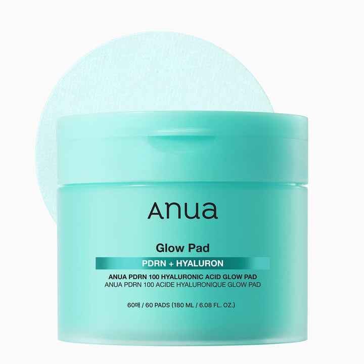 Anua Glow Pad packaging with a white background