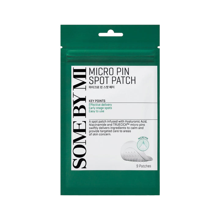 SOME BY MI Micro Pin Spot Patch – Korean microneedle acne patch with Tea Tree, Salicylic Acid, and Madecassoside for targeted blemish care. Pack