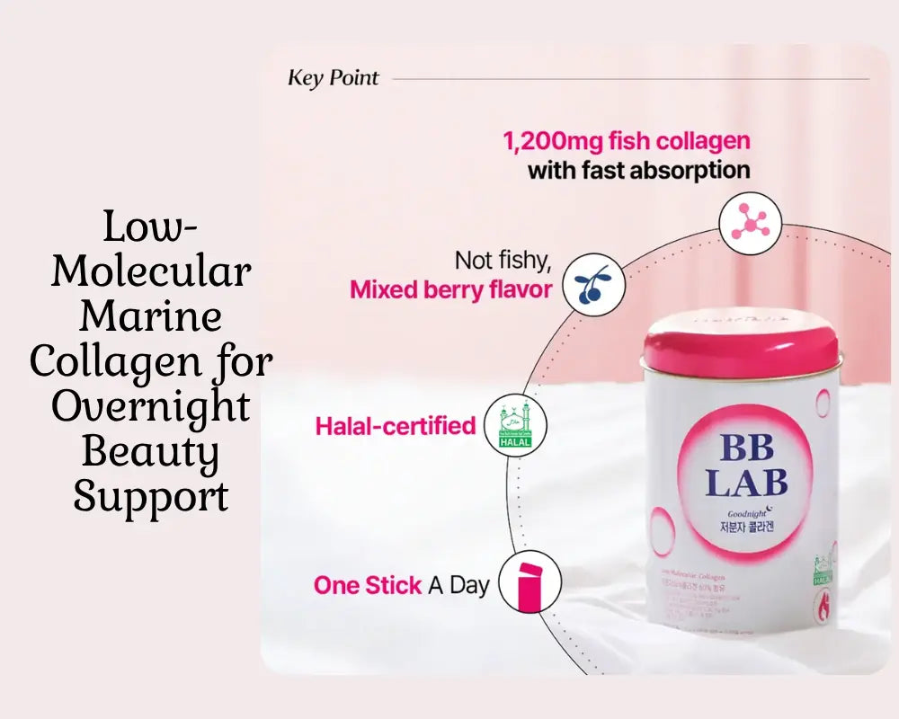 BB Lab Good Night Collagen 2g × 30 Sticks: Low-Molecular Marine Collagen for Overnight Beauty Support