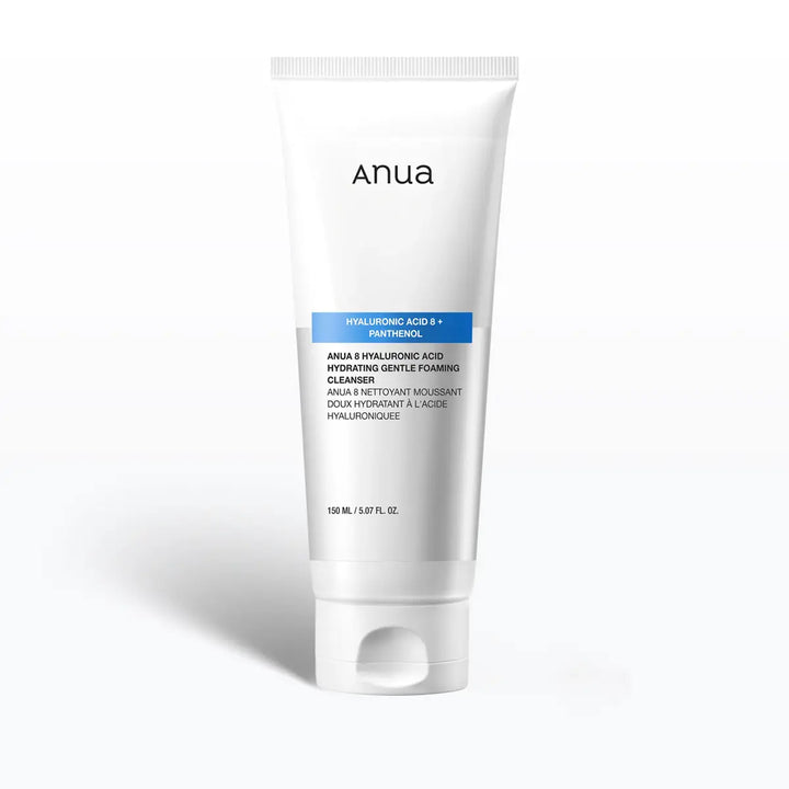 Anua 8 Hyaluronic Acid Hydrating Gentle Foaming Cleanser on a white background