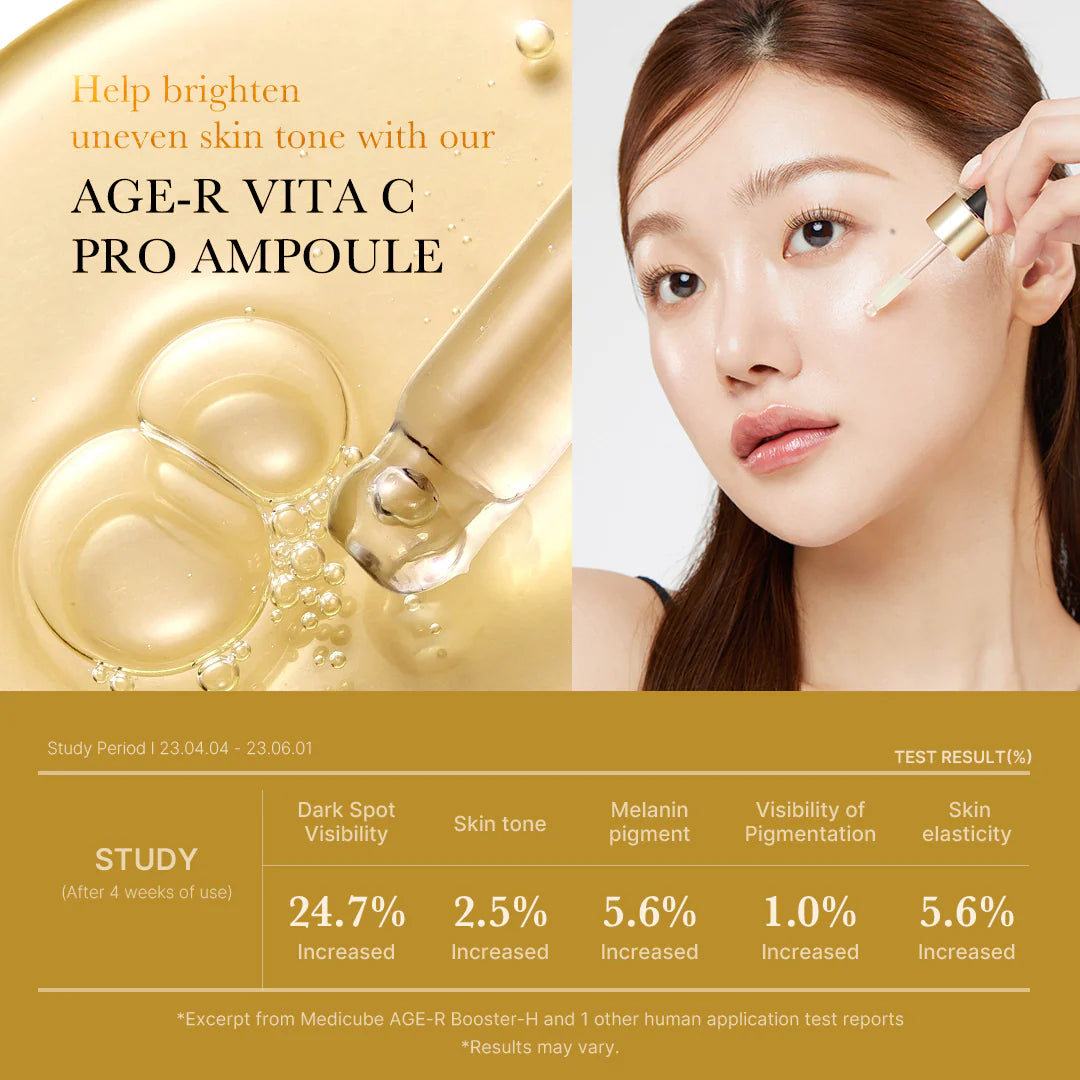Medicube AGE-R Vita C Pro Ampoule – Korean skincare vitamin C serum, Application