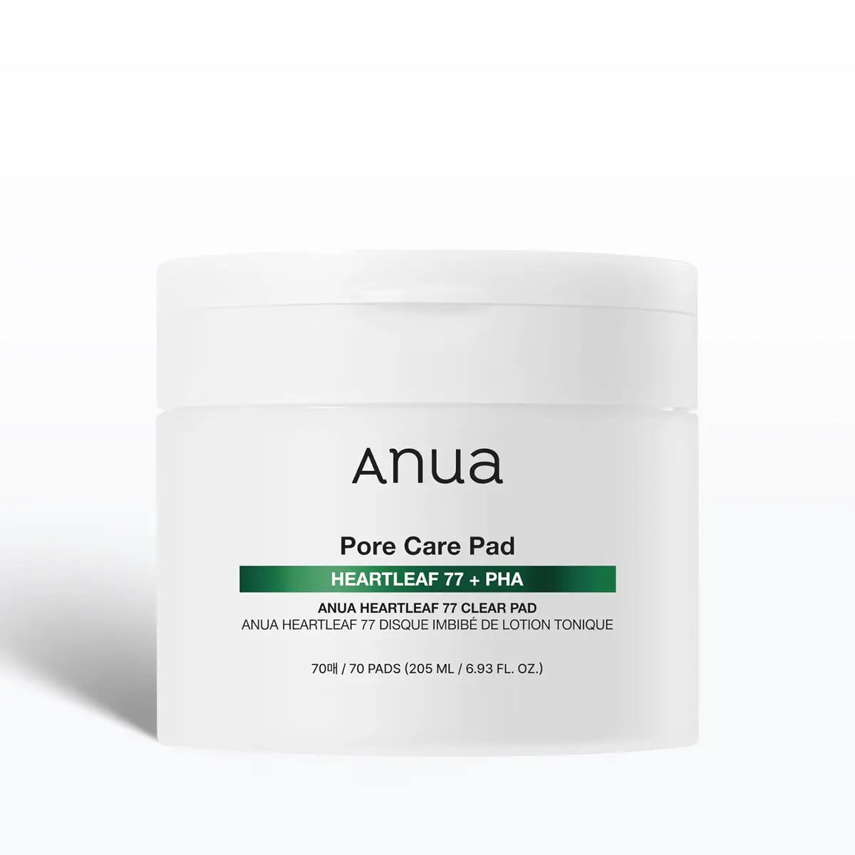 Anua Heartleaf 77 Clear Pad toner pads Korean skincare UAE soothing exfoliating pads container