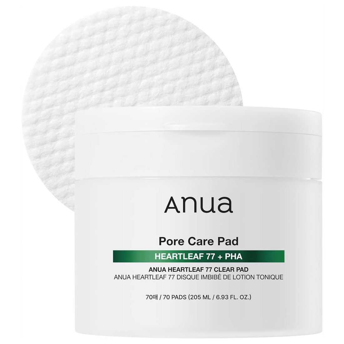 Anua Pore Care Pad packaging with a white background