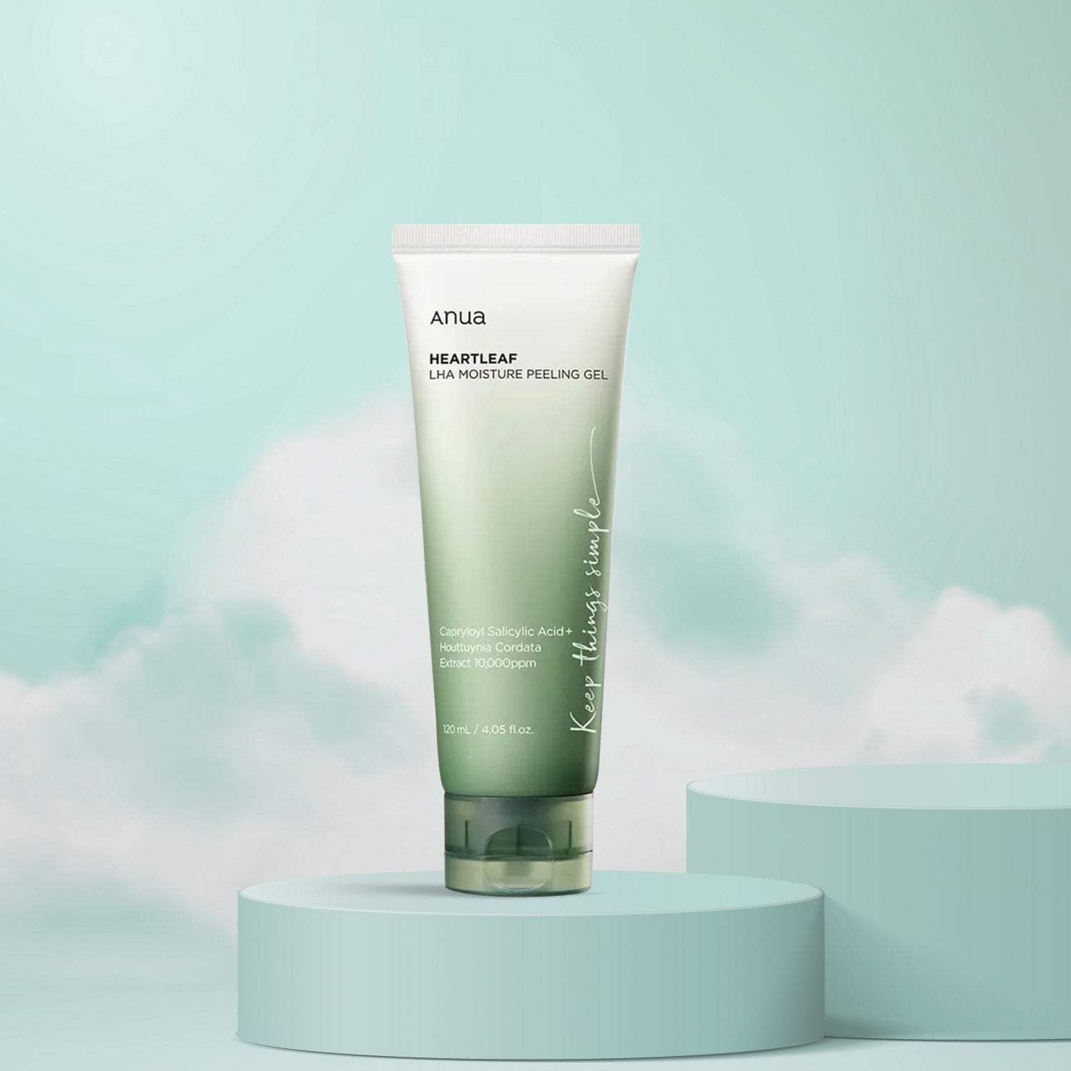 ANUA Heartleaf LHA Moisture Peeling Gel – Korean exfoliator 120ml, Front