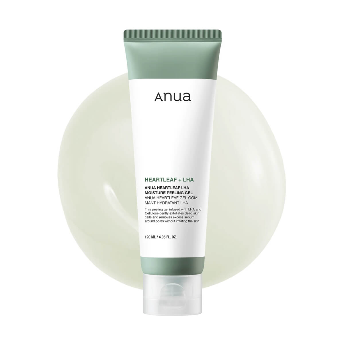 Anua Heartleaf + LHA skincare product on a white background