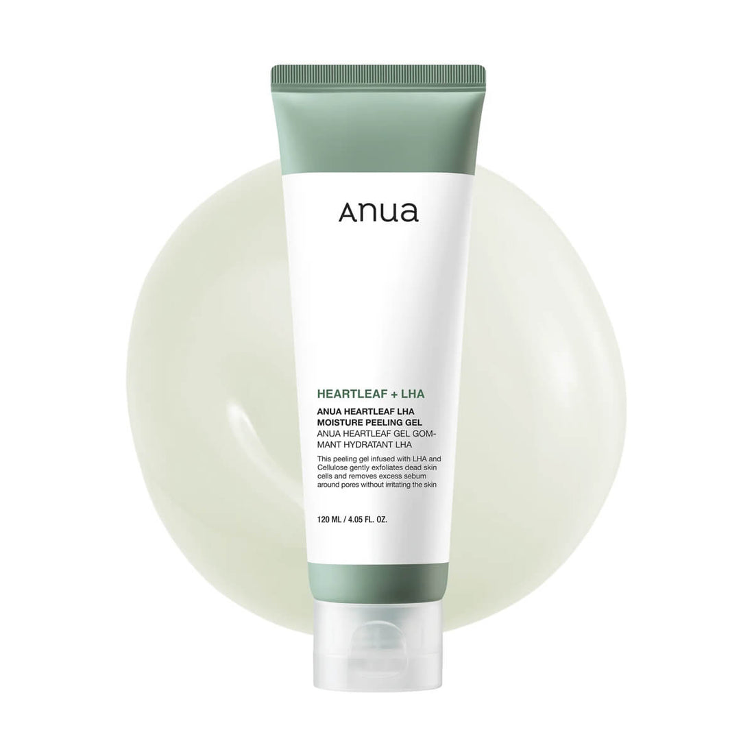 Anua Heartleaf + LHA skincare product on a white background