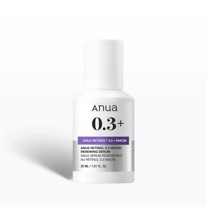 Anua Retinol 0.3 Niacin Renewing Serum Korean skincare UAE anti aging brightening serum bottle