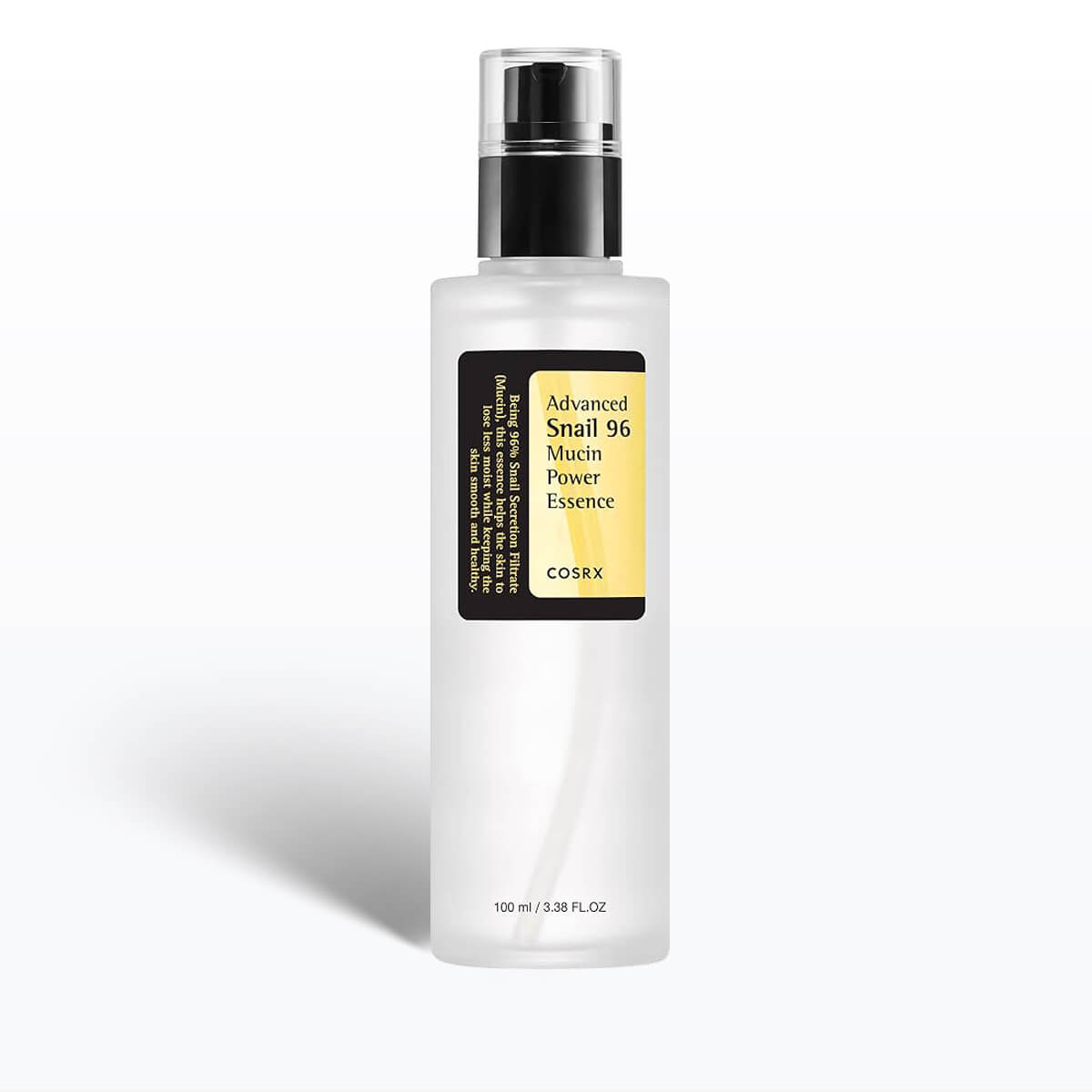 Cosrx Advanced Snail 96 Mucin Power Essence bottle on a white background