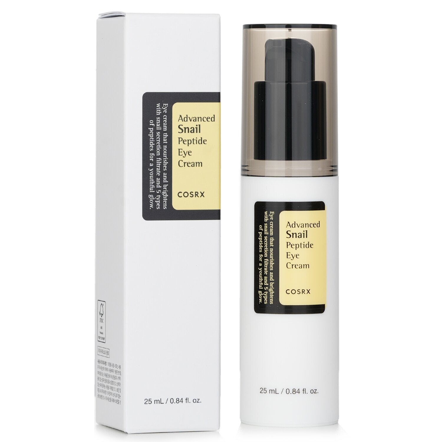 Anti-aging eye cream with snail mucin – COSRX Korean skincare, Packaging