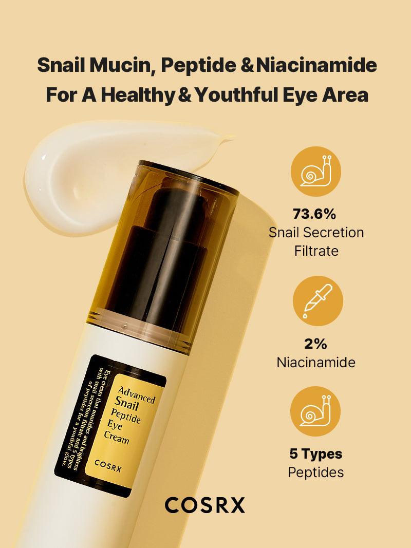 Anti-aging eye cream with snail mucin – COSRX Korean skincare, Ingredients