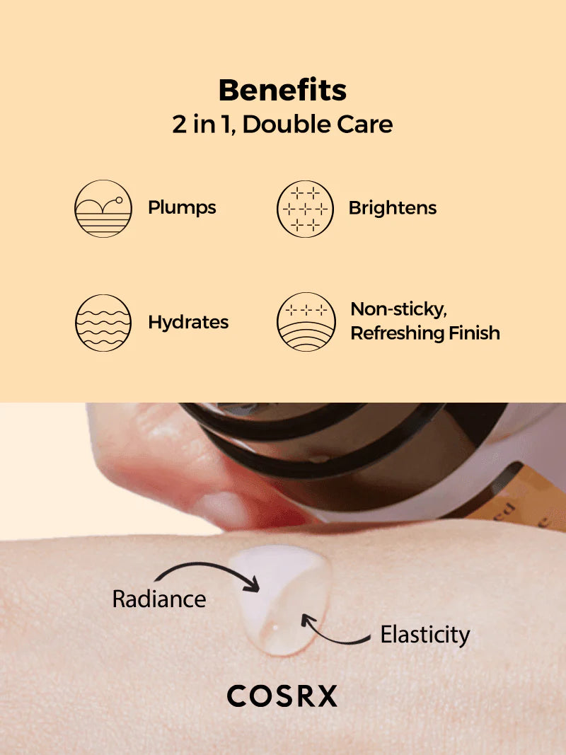 COSRX Advance Snail Radiance Dual Essence – 80ml lightweight brightening serum, Korean Skincare, Benefits1