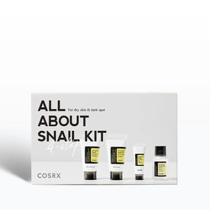 Cosrx snail kit packaging on a white background
