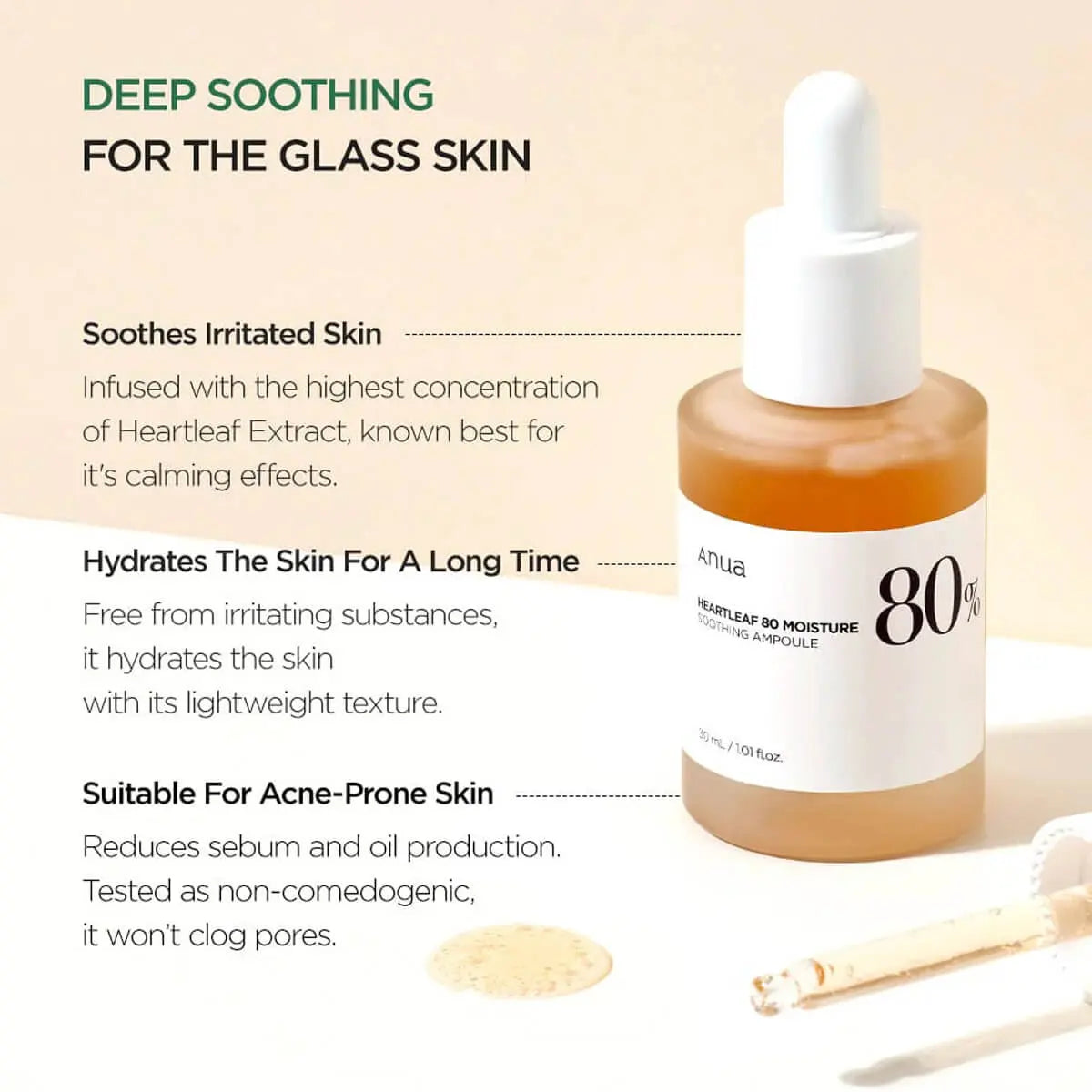Hand holding a bottle of skincare product with a dropper, on a light background