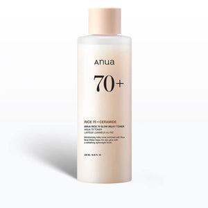 Anua Rice 70 Glow Milky Toner Korean skincare UAE hydrating brightening toner bottle