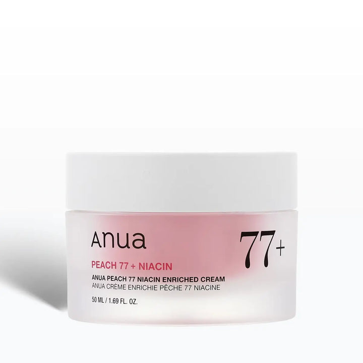 Anua Peach 77 Niacin Enriched Cream Korean skincare UAE brightening moisturizing face cream jar