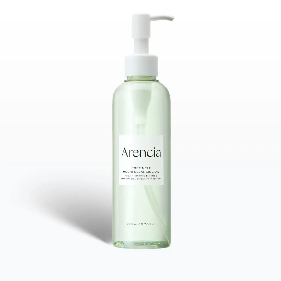 Arencia Pore Melt Mochi Cleansing Oil 200ml Korean oil cleanser for removing makeup, sunscreen, excess oil, and impurities available in UAE.