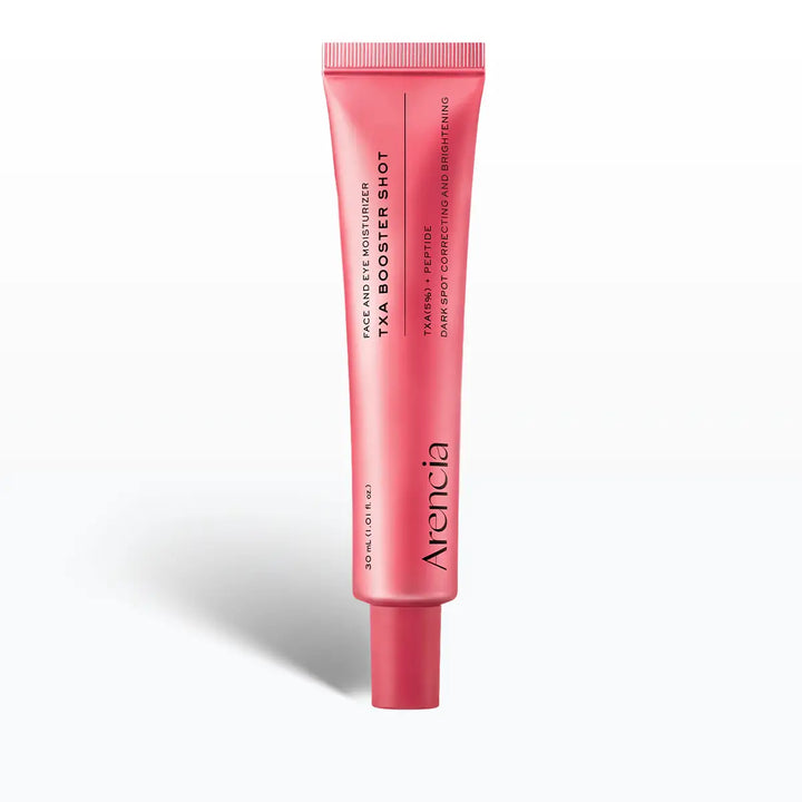 Arencia TXA Booster Shot Serum 30ml Korean brightening facial serum with Tranexamic Acid for dark spots, pigmentation, and radiant skin available in UAE.