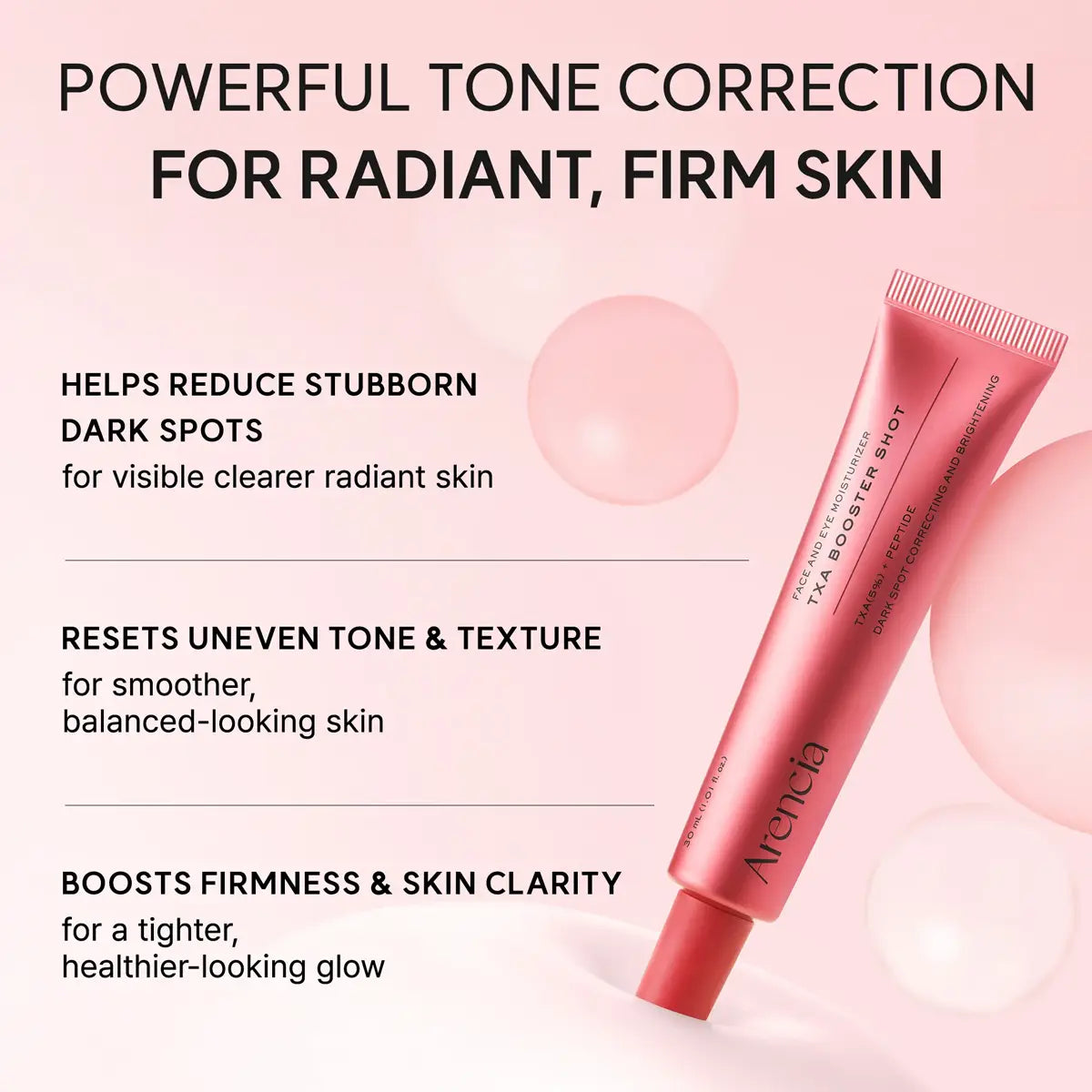 Features of Arencia TXA Booster Shot Serum 30ml