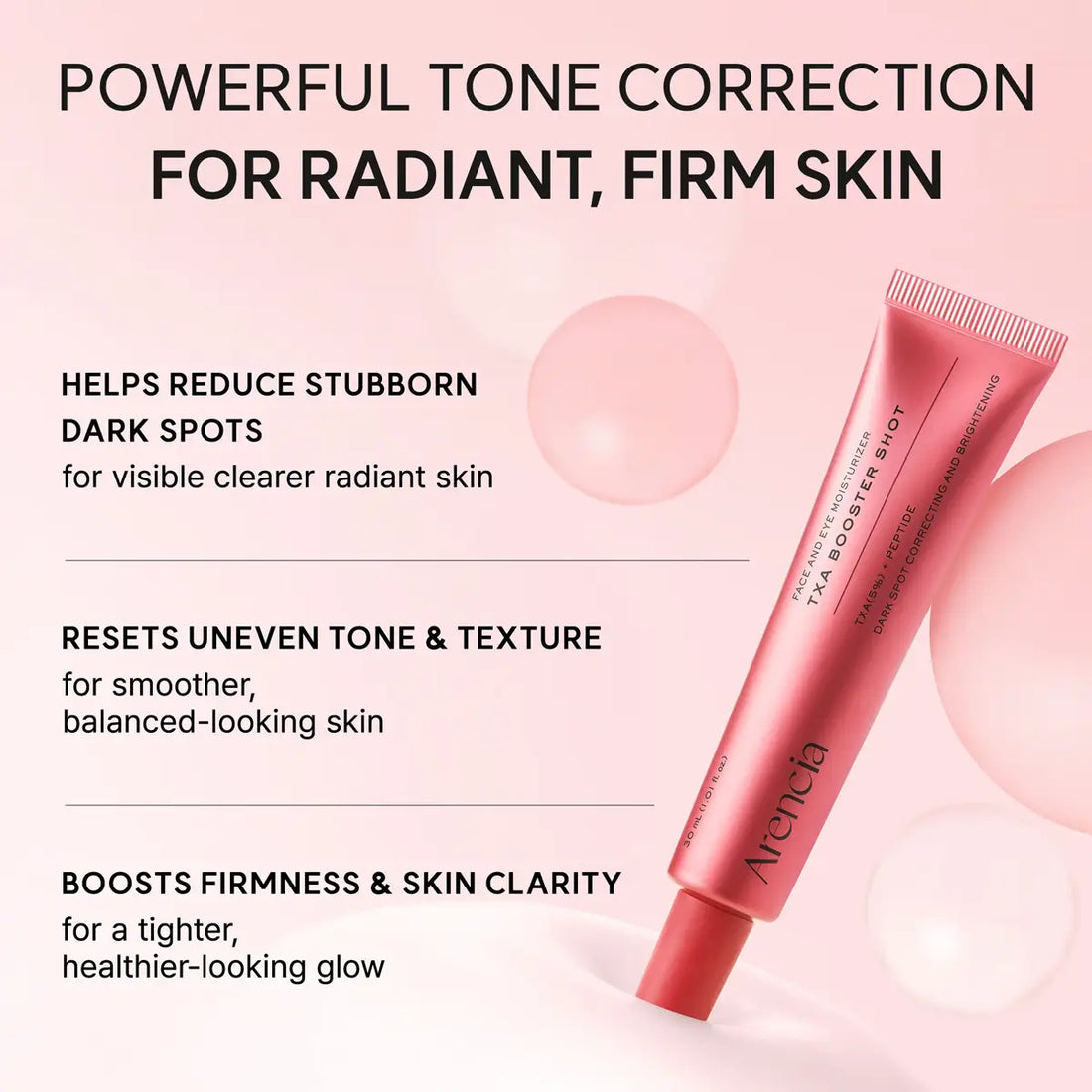 Features of Arencia TXA Booster Shot Serum 30ml