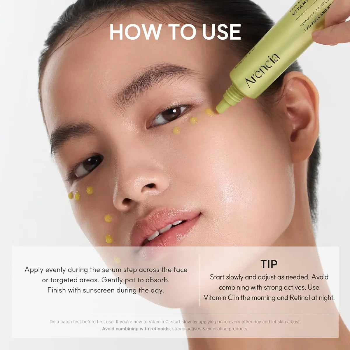 How to use Arencia Vitamin C Booster Shot Serum 30ml