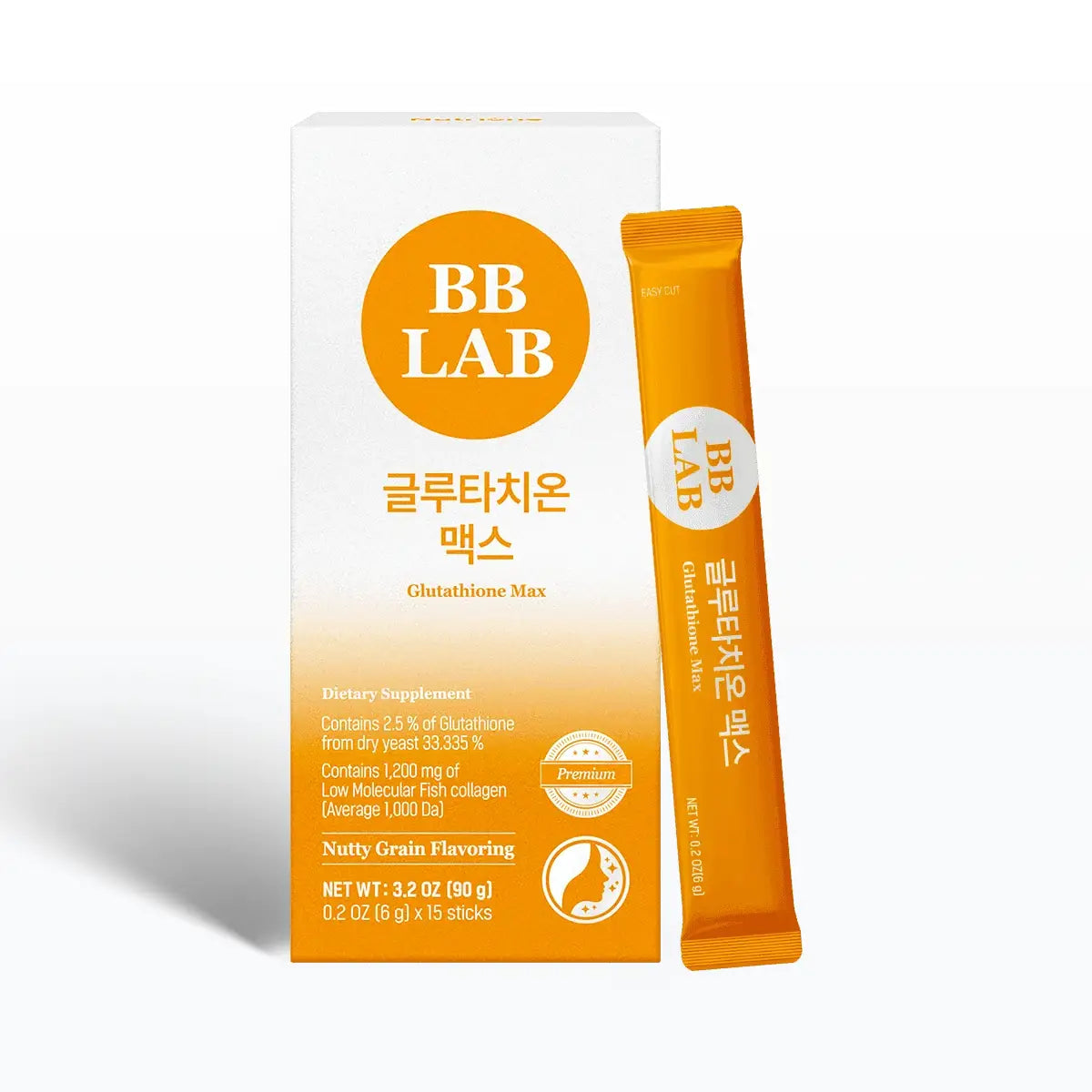 BB LAB Glutathione Max 2000mg 6g 15 sticks Korean collagen and glutathione supplement UAE