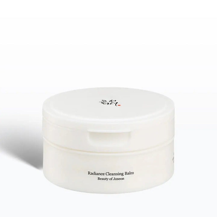 Radiance Cleansing Balm container with 'Beauty of Joseon' branding on a white background