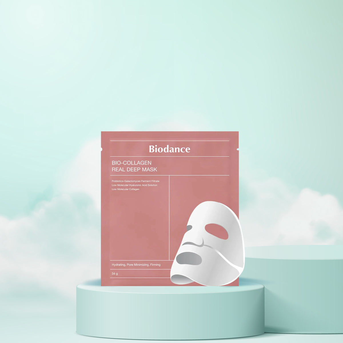 Biodance Bio-Collagen Real Deep Mask – Korean Skincare Sheet Mask with Bio-Collagen and Hyaluronic Acid for Hydration and Firming. 1pc