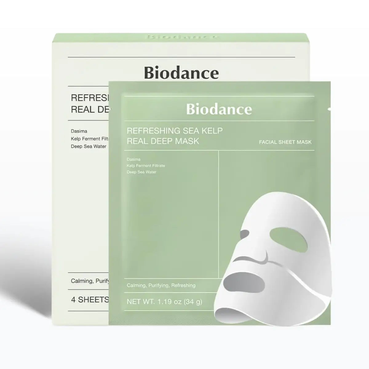 Biodance Refreshing Sea Kelp Real Deep Mask packaging on a white background
