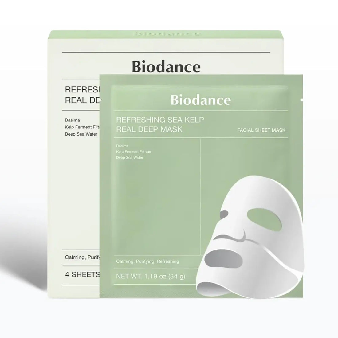 Biodance Refreshing Sea Kelp Real Deep Mask packaging on a white background