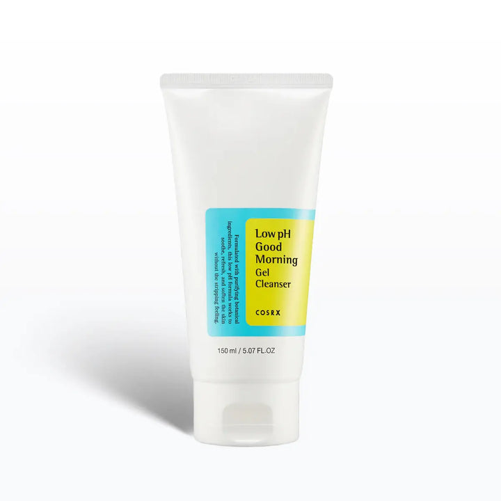 Tube of Low pH Good Morning Gel Cleanser on a white background