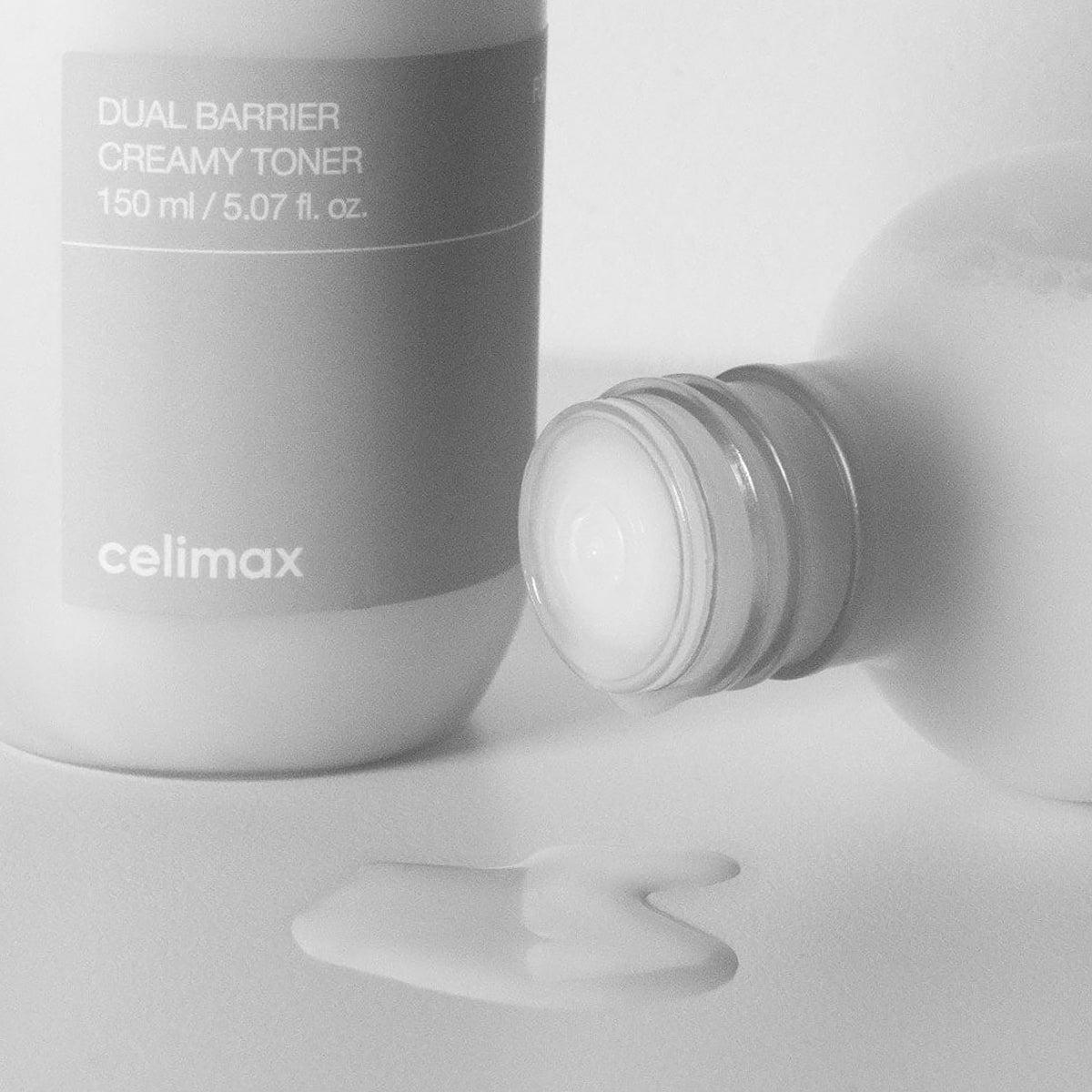 Celimax Dual Barrier Creamy Toner – Rich Korean skincare toner with ceramides and panthenol for dry and sensitive skin. Texture 2