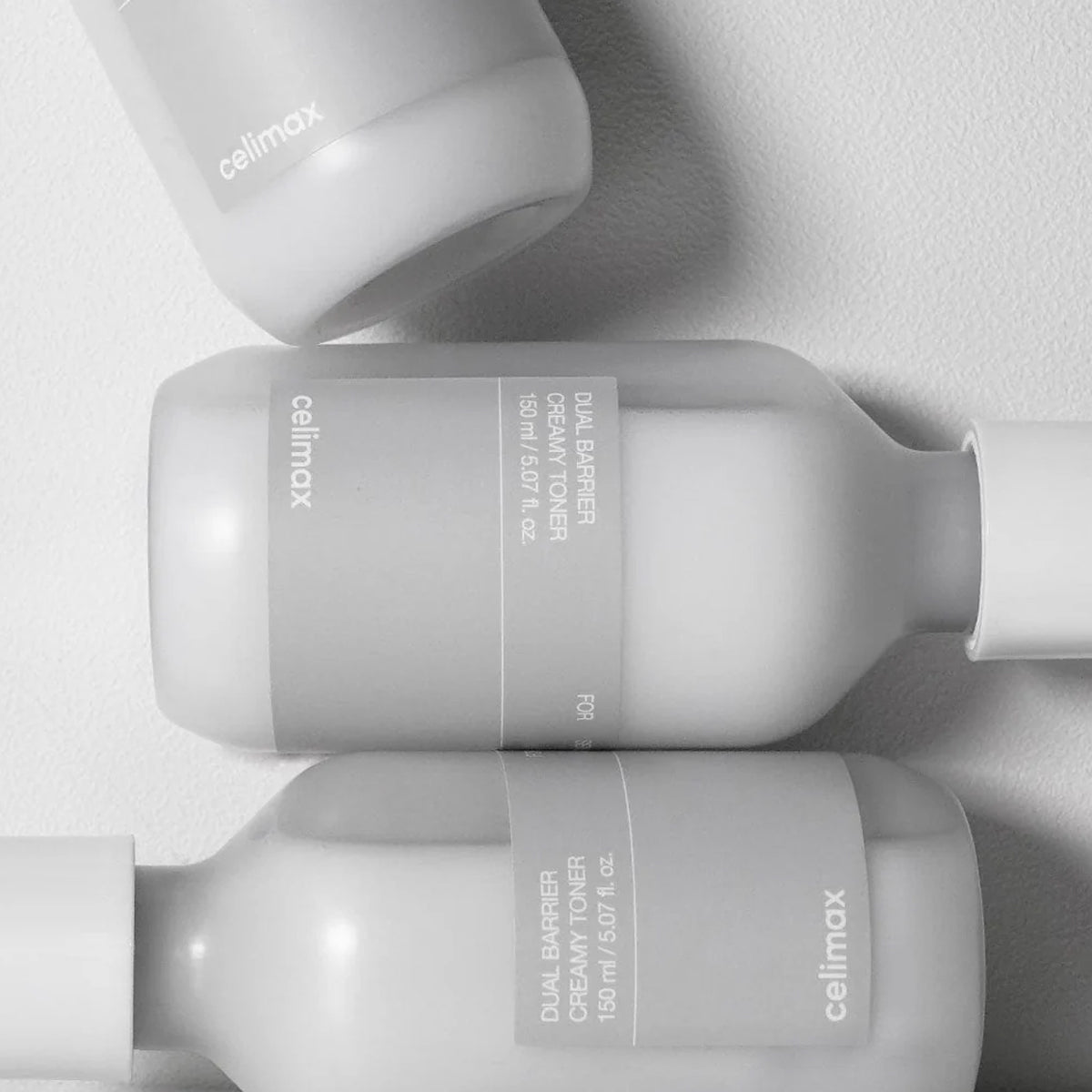 Celimax Dual Barrier Creamy Toner – Rich Korean skincare toner with ceramides and panthenol for dry and sensitive skin. Still Lfe