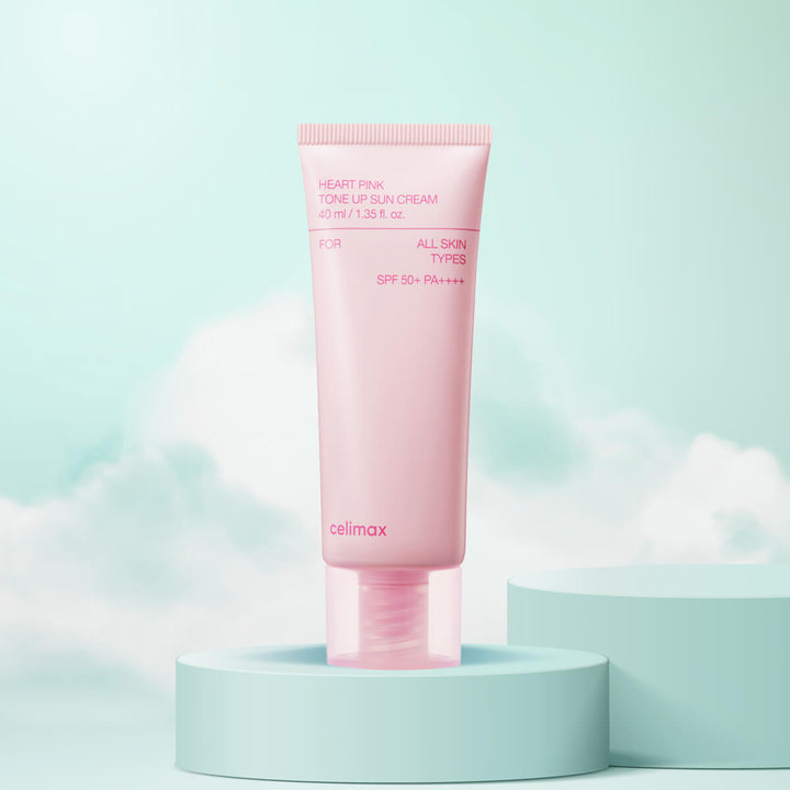 Celimax Heart Pink Tone-Up Sunscreen 40mL Korean brightening sunscreen