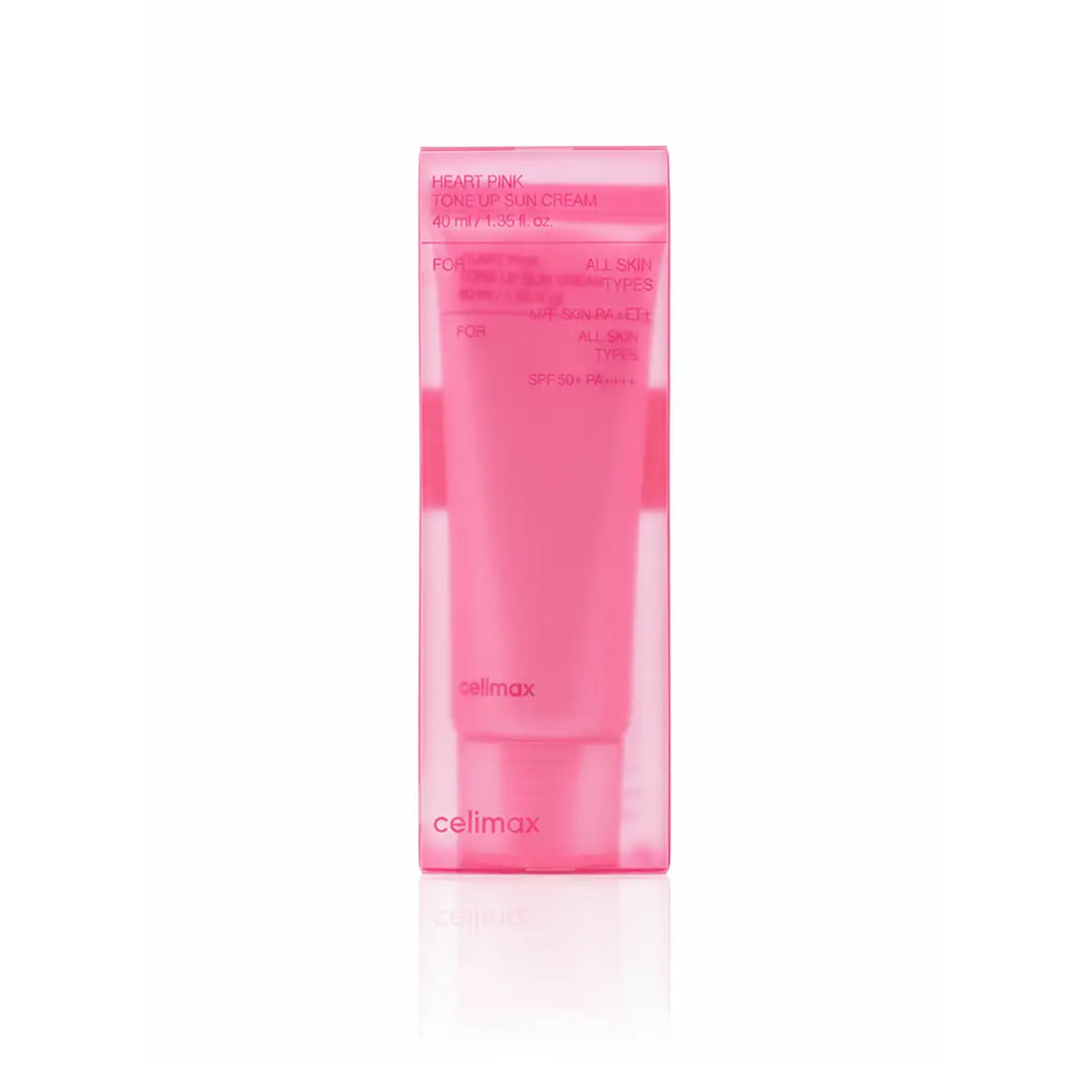 Pink skincare product with 'celimax' branding on a white background