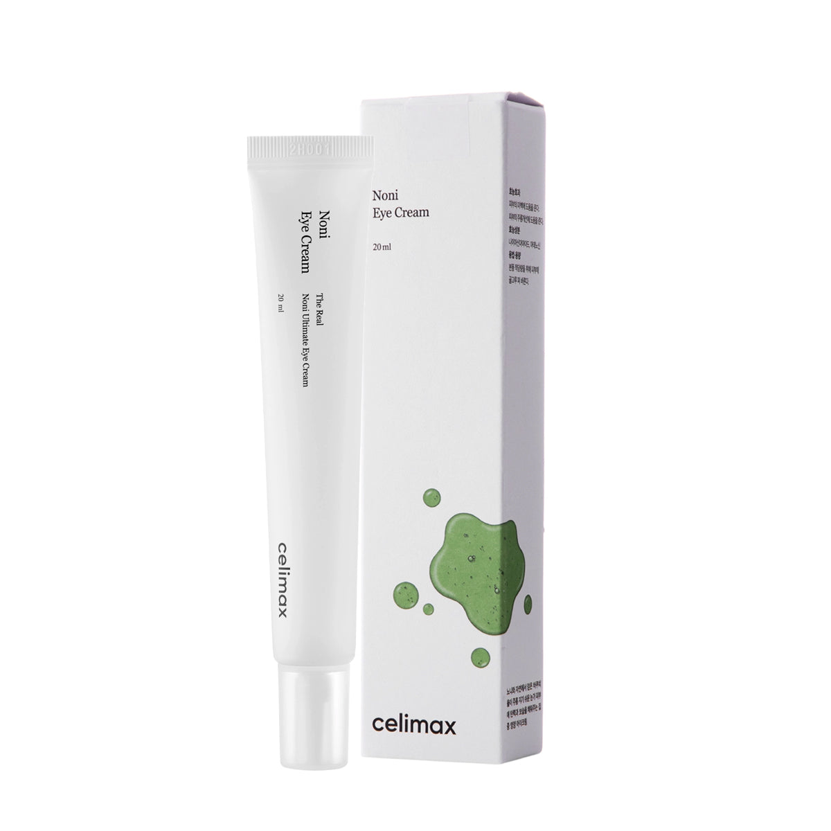 Celimax Noni Ultimate Eye Cream 20ml – Korean skincare anti-aging eye cream for puffiness, fine lines, and dark circles. Packaging