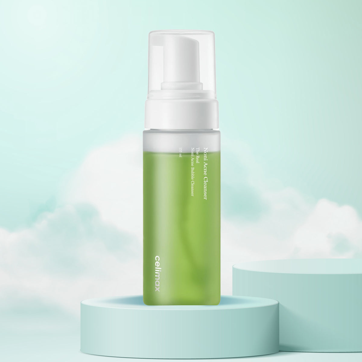 Celimax The Real Noni Acne Bubble Cleanser – Korean foaming cleanser for acne-prone skin with salicylic acid and noni extract. Front