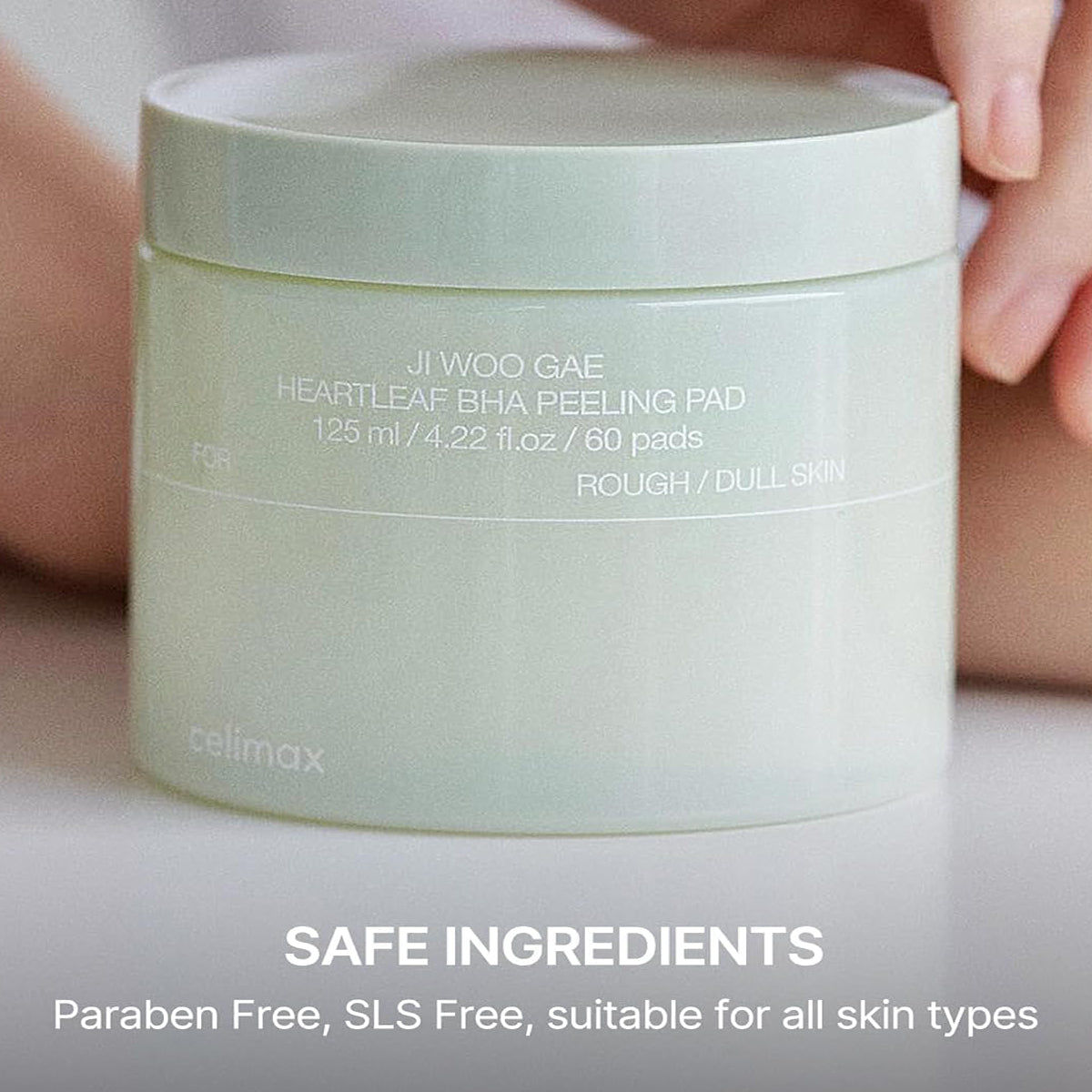 Celimax Ji Woo Gae Heartleaf BHA Peeling Pad – Korean exfoliating pad with heartleaf and salicylic acid for acne-prone and sensitive skin. Ingredients