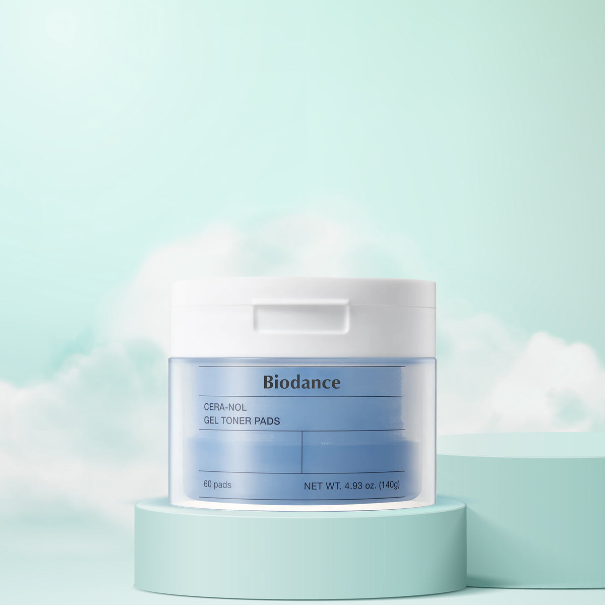 Biodance Cera-nol Gel Toner Pad | Korean Skincare Toner Pads with Ceramide and Panthenol for Sensitive Skin Care.