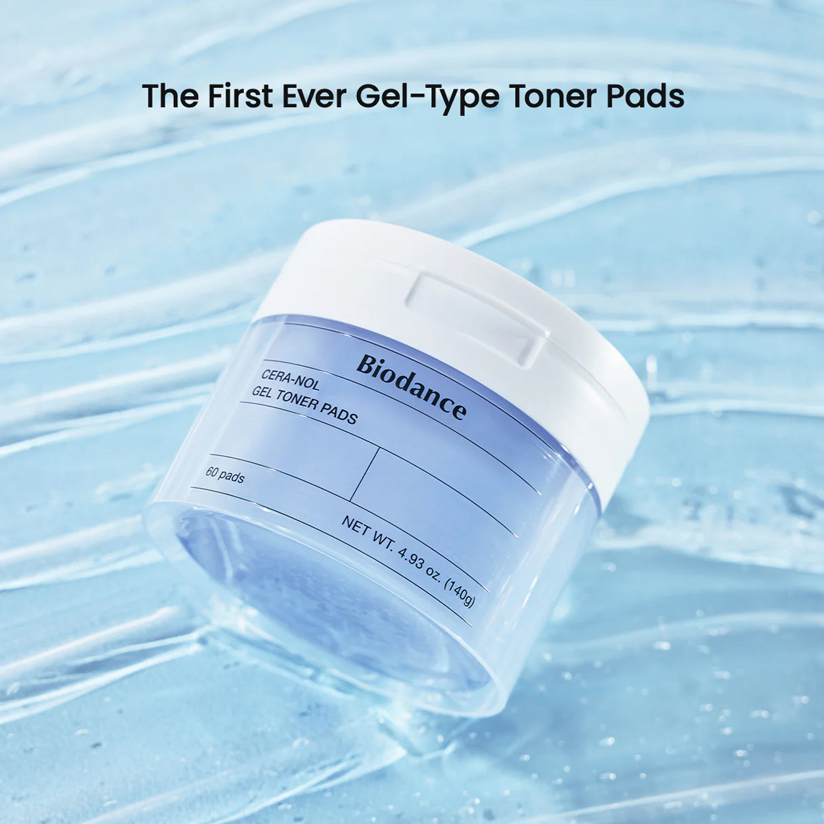 Biodance Cera-nol Gel Toner Pad | Korean Skincare Toner Pads with Ceramide and Panthenol for Sensitive Skin Care. Gel Pads