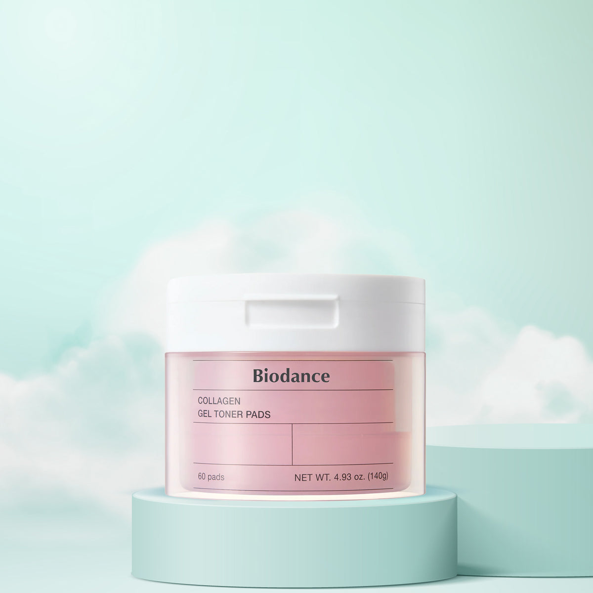 Biodance Collagen Gel Toner Pad | Anti-Aging Korean Skincare with Collagen and Peptides for Firming and Hydration. Front
