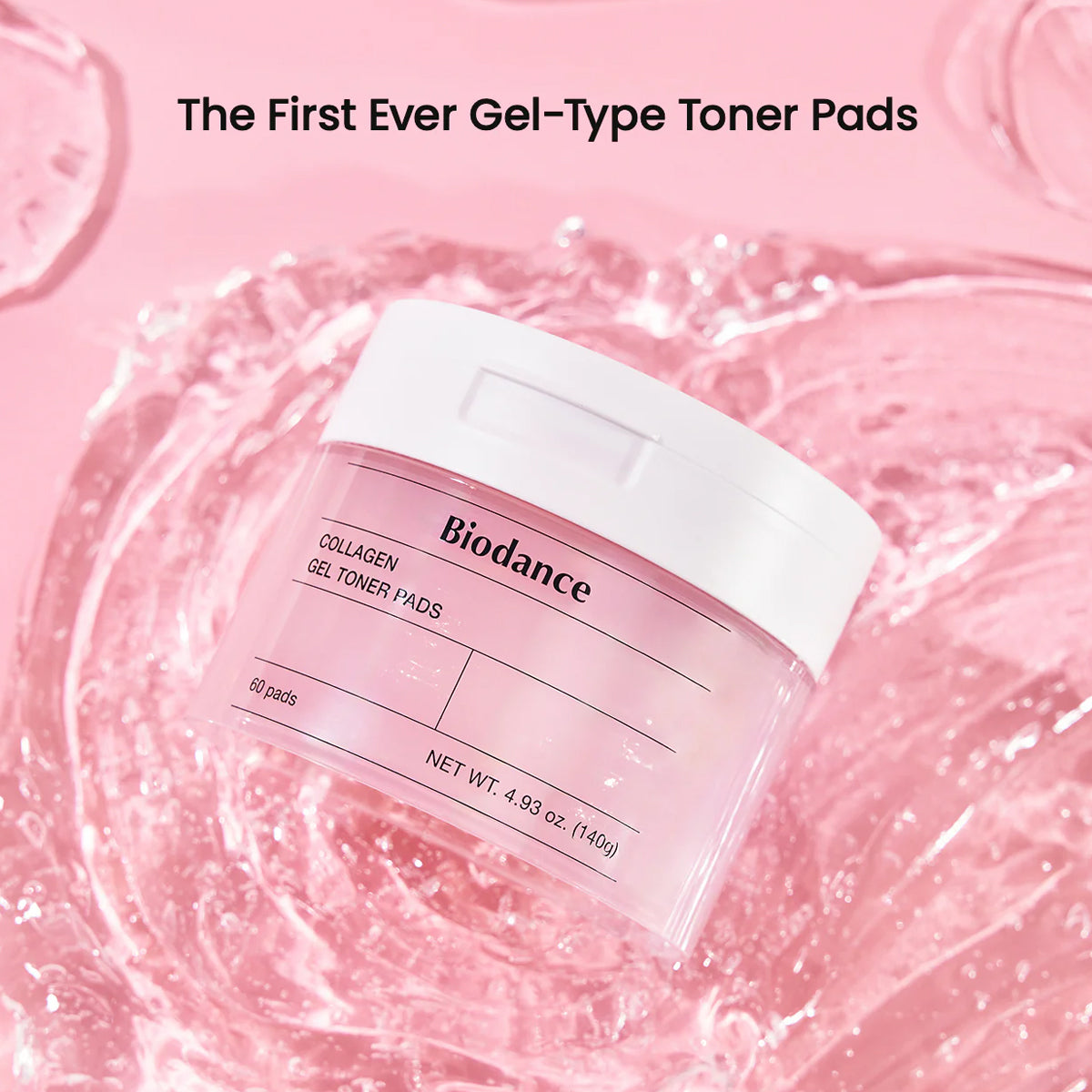 Biodance Collagen Gel Toner Pad | Anti-Aging Korean Skincare with Collagen and Peptides for Firming and Hydration. Gel Pads