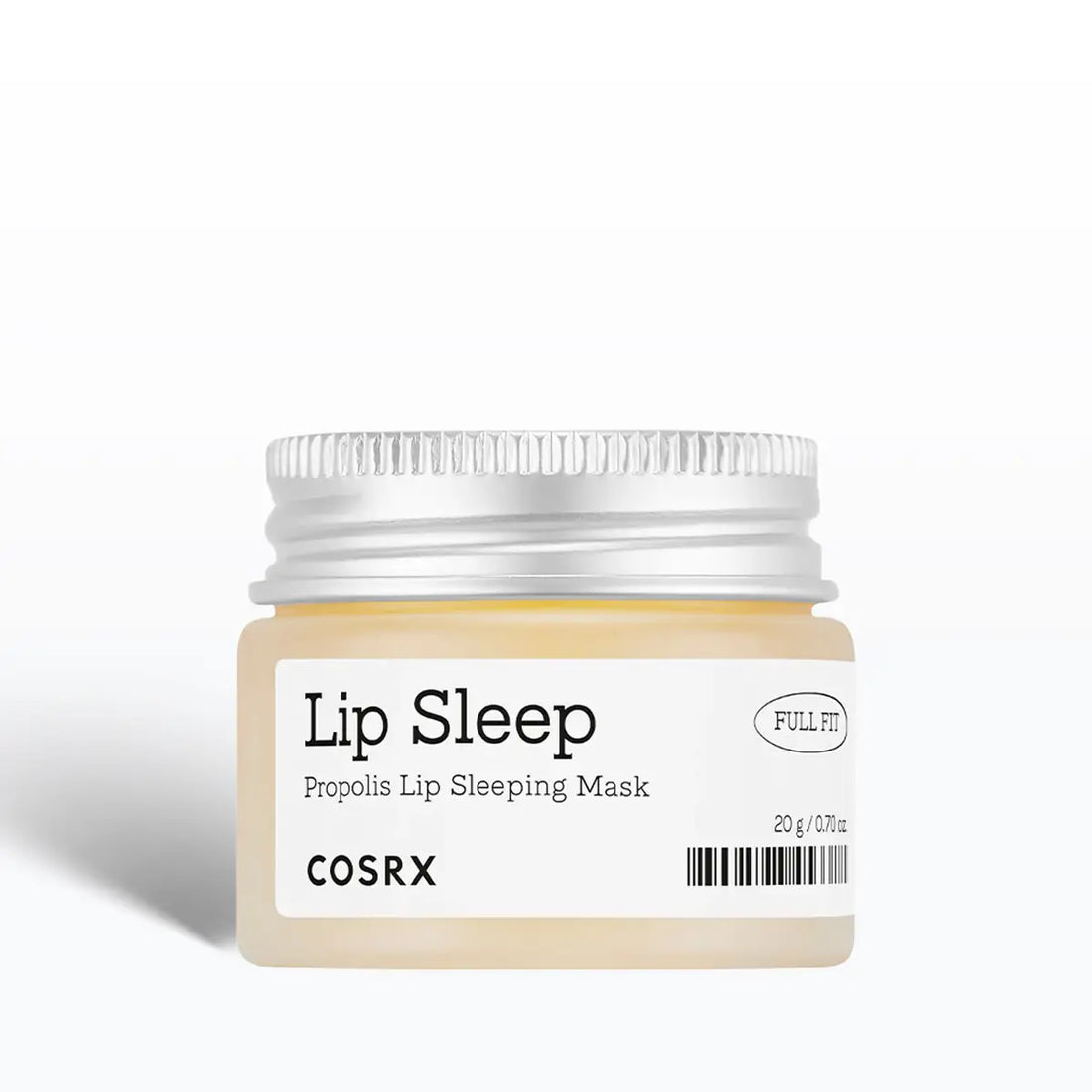 Cosrx Full Fit Propolis Lip Sleeping Mask jar on a white background