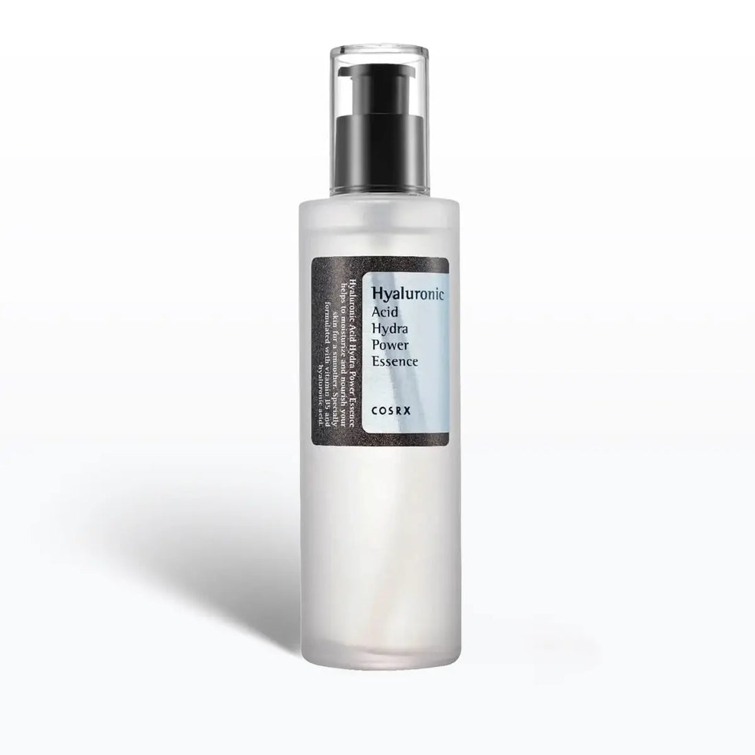 Cosrx Hyaluronic Acid Hydra Power Essence bottle on a white background