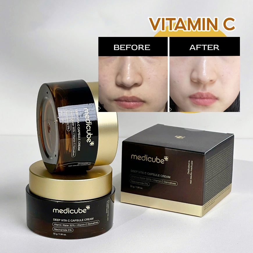 Medicube Deep Vita C Capsule Cream – Brightening Vitamin C results.